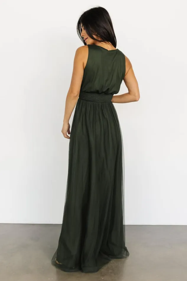 Baltic Born Bump Friendly Kamila Tulle Maxi Dress Juniper Green 8211 Women Baltic Born Bump Friendly Kamila Tulle Maxi Dress Juniper Green 8211 Women