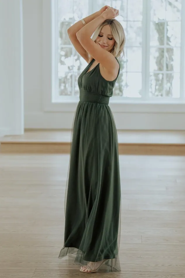 Baltic Born Bump Friendly Kamila Tulle Maxi Dress Juniper Green 8211 Women Baltic Born Bump Friendly Kamila Tulle Maxi Dress Juniper Green 8211 Women
