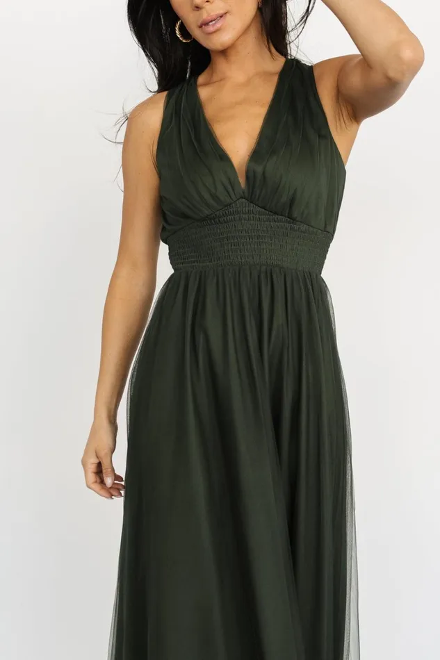 Baltic Born Bump Friendly Kamila Tulle Maxi Dress Juniper Green 8211 Women Baltic Born Bump Friendly Kamila Tulle Maxi Dress Juniper Green 8211 Women