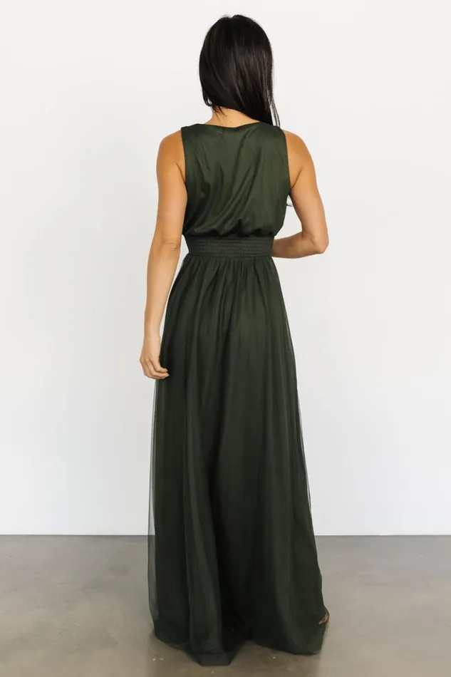 Baltic Born Bump Friendly Kamila Tulle Maxi Dress Juniper Green 8211 Women Baltic Born Bump Friendly Kamila Tulle Maxi Dress Juniper Green 8211 Women