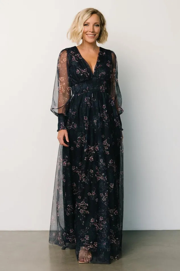 Baltic Born Bump Friendly Layla Tulle Maxi Dress Metallic Blue Pink 8211 Women Baltic Born Bump Friendly Layla Tulle Maxi Dress Metallic Blue Pink 8211 Women