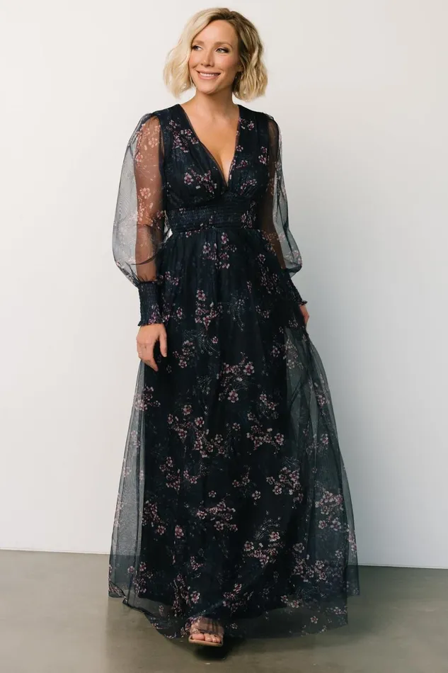 Baltic Born Bump Friendly Layla Tulle Maxi Dress Metallic Blue Pink 8211 Women Baltic Born Bump Friendly Layla Tulle Maxi Dress Metallic Blue Pink 8211 Women