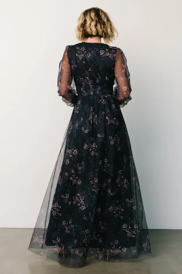 Baltic Born Bump Friendly Layla Tulle Maxi Dress Metallic Blue Pink 8211 Women Baltic Born Bump Friendly Layla Tulle Maxi Dress Metallic Blue Pink 8211 Women