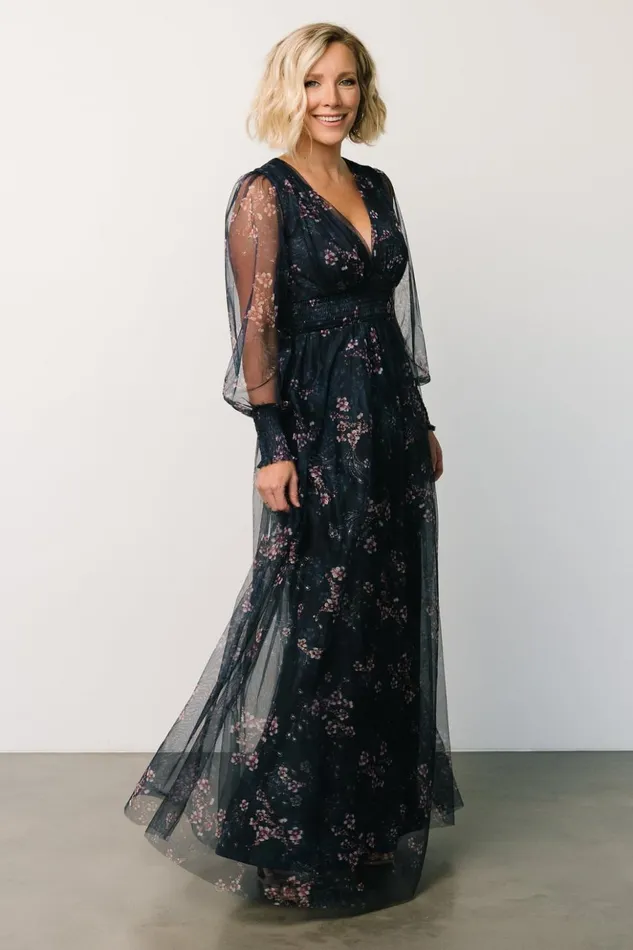 Baltic Born Bump Friendly Layla Tulle Maxi Dress Metallic Blue Pink 8211 Women Baltic Born Bump Friendly Layla Tulle Maxi Dress Metallic Blue Pink 8211 Women