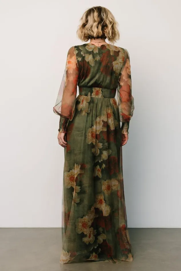 Baltic Born Bump Friendly Layla Tulle Maxi Dress Olive Rust 8211 Women Baltic Born Bump Friendly Layla Tulle Maxi Dress Olive Rust 8211 Women
