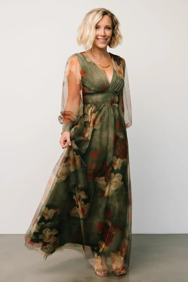 Baltic Born Bump Friendly Layla Tulle Maxi Dress Olive Rust 8211 Women Baltic Born Bump Friendly Layla Tulle Maxi Dress Olive Rust 8211 Women