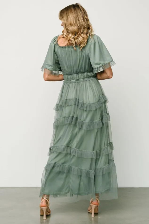 Baltic Born Bump Friendly Magdalena Tulle Maxi Dress Eucalyptus 8211 Women Baltic Born Bump Friendly Magdalena Tulle Maxi Dress Eucalyptus 8211 Women