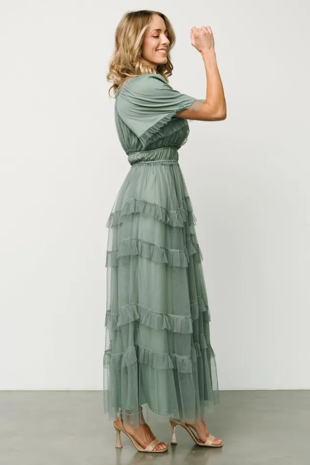 Baltic Born Bump Friendly Magdalena Tulle Maxi Dress Eucalyptus 8211 Women Baltic Born Bump Friendly Magdalena Tulle Maxi Dress Eucalyptus 8211 Women