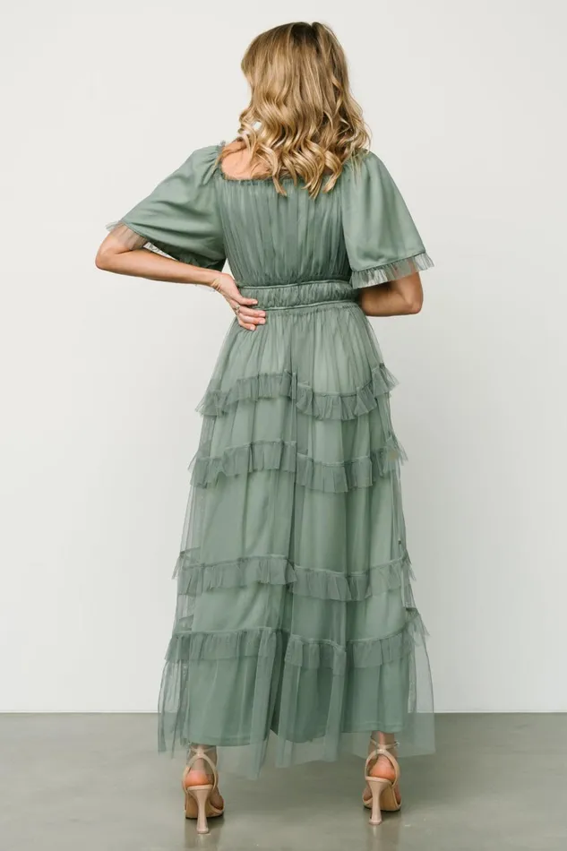 Baltic Born Bump Friendly Magdalena Tulle Maxi Dress Eucalyptus 8211 Women Baltic Born Bump Friendly Magdalena Tulle Maxi Dress Eucalyptus 8211 Women