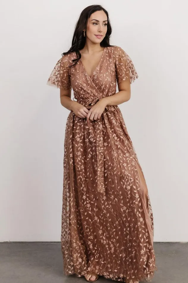 Baltic Born Bump Friendly Marseille Embossed Maxi Dress Nude Rose 8211 Women Baltic Born Bump Friendly Marseille Embossed Maxi Dress Nude Rose 8211 Women