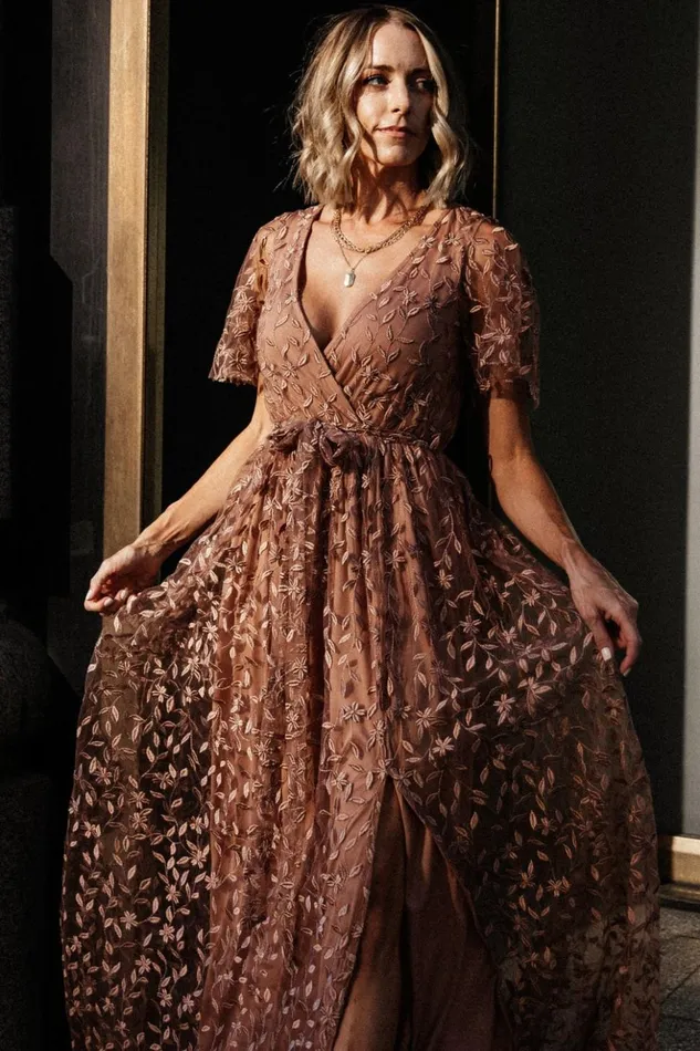Baltic Born Bump Friendly Marseille Embossed Maxi Dress Nude Rose 8211 Women Baltic Born Bump Friendly Marseille Embossed Maxi Dress Nude Rose 8211 Women