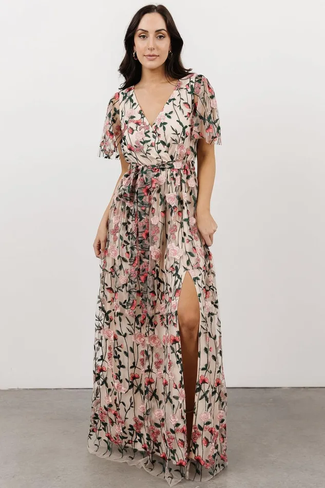 Baltic Born Bump Friendly Marseille Embossed Maxi Dress Rose Garden 8211 Women Baltic Born Bump Friendly Marseille Embossed Maxi Dress Rose Garden 8211 Women