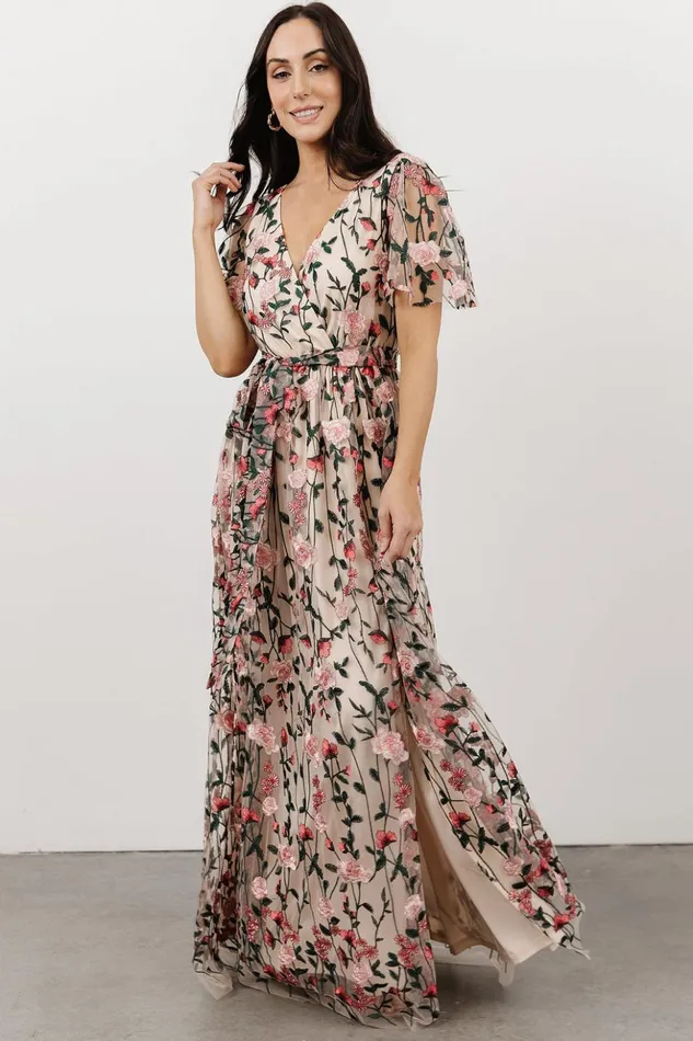 Baltic Born Bump Friendly Marseille Embossed Maxi Dress Rose Garden 8211 Women Baltic Born Bump Friendly Marseille Embossed Maxi Dress Rose Garden 8211 Women