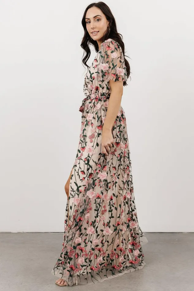 Baltic Born Bump Friendly Marseille Embossed Maxi Dress Rose Garden 8211 Women Baltic Born Bump Friendly Marseille Embossed Maxi Dress Rose Garden 8211 Women