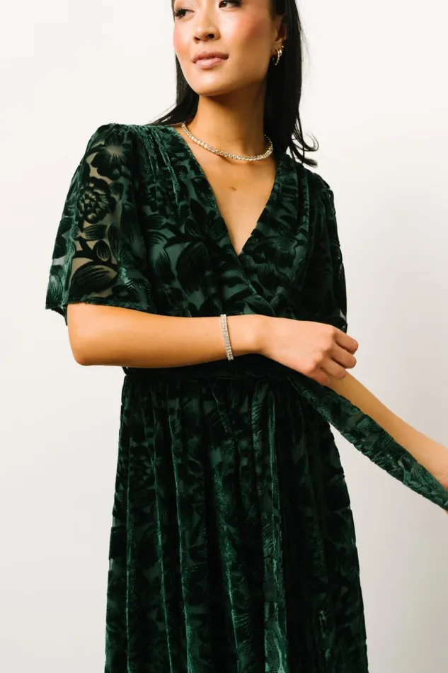 Baltic Born Bump Friendly Uma Velvet Maxi Dress Dark Green 8211 Women Baltic Born Bump Friendly Uma Velvet Maxi Dress Dark Green 8211 Women