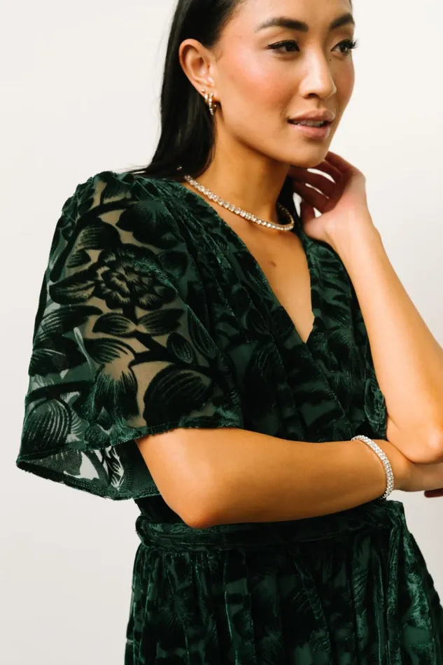 Baltic Born Bump Friendly Uma Velvet Maxi Dress Dark Green 8211 Women Baltic Born Bump Friendly Uma Velvet Maxi Dress Dark Green 8211 Women