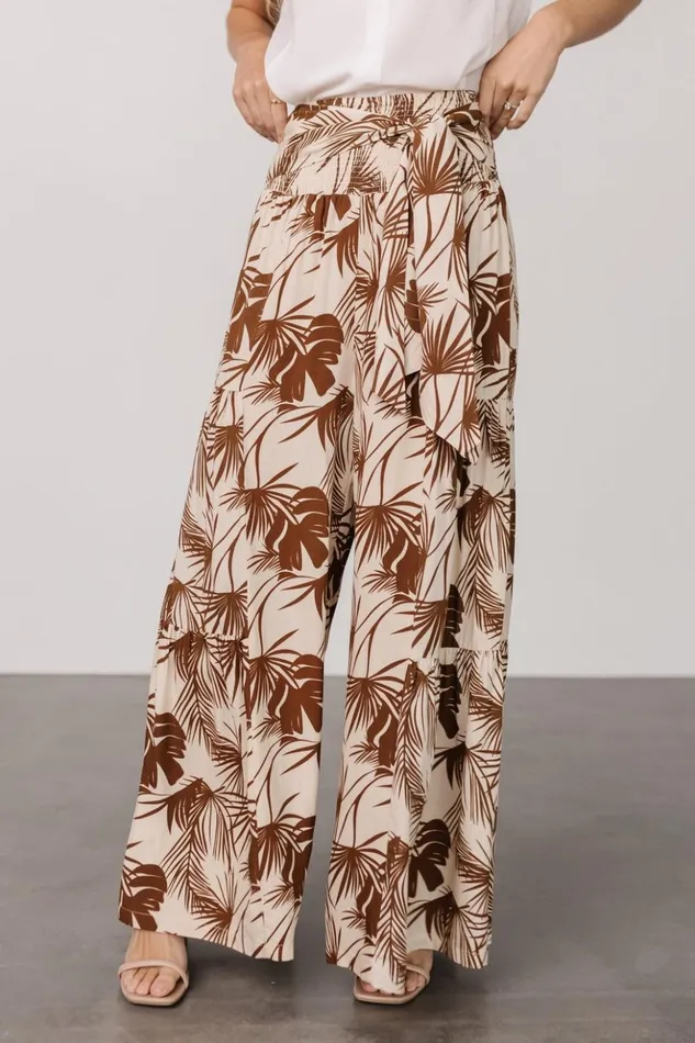 Baltic Born Cover Up Elin Flowy Pants Cream Mocha 8211 Women Baltic Born Cover Up Elin Flowy Pants Cream Mocha 8211 Women
