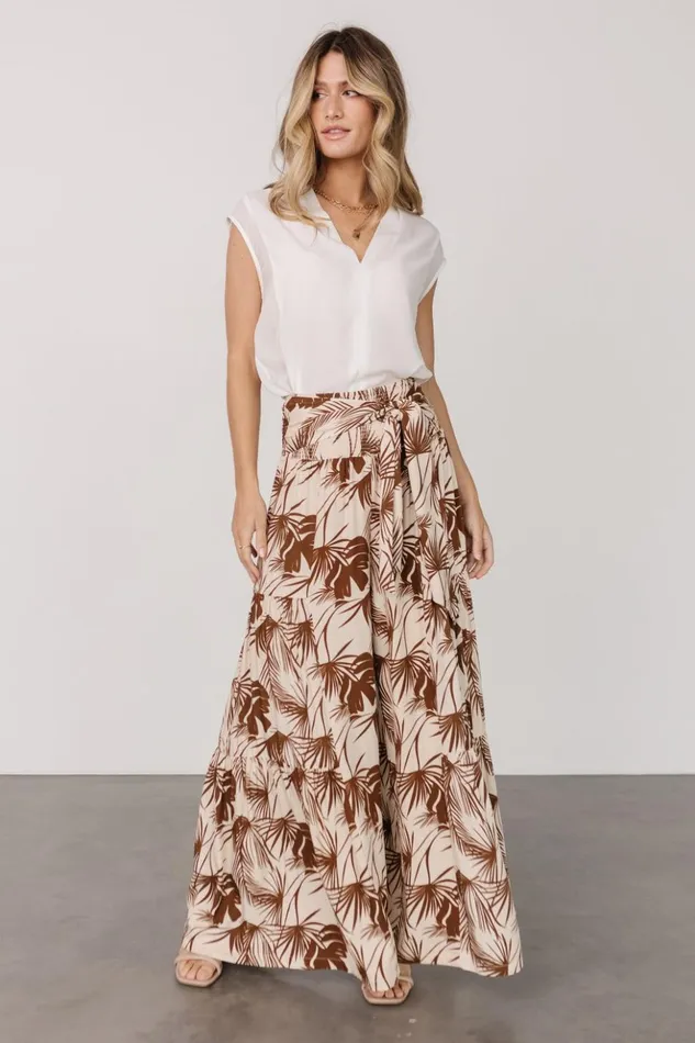 Baltic Born Cover Up Elin Flowy Pants Cream Mocha 8211 Women Baltic Born Cover Up Elin Flowy Pants Cream Mocha 8211 Women