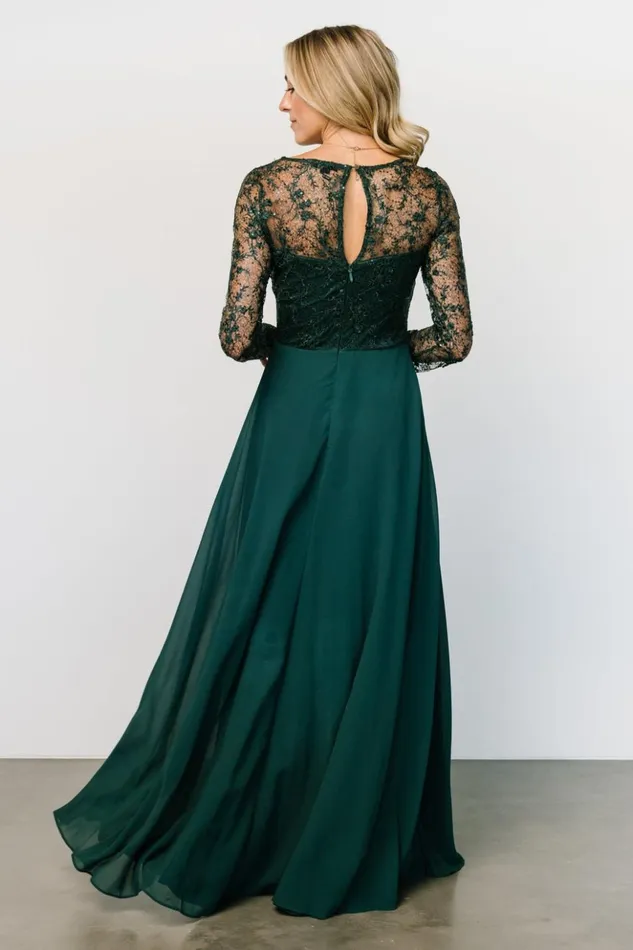 Baltic Born Embellished and Sequined Adalaide Long Sleeve Maxi Dress Dark Green 8211 Women Baltic Born Embellished and Sequined Adalaide Long Sleeve Maxi Dress Dark Green 8211 Women