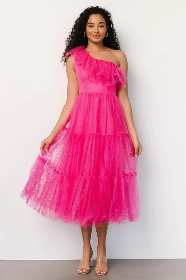 Baltic Born Embellished and Sequined Anessa Tulle Dress Fuchsia 8211 Women Baltic Born Embellished and Sequined Anessa Tulle Dress Fuchsia 8211 Women