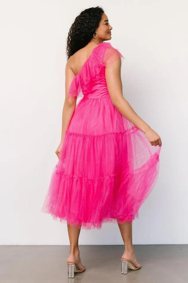 Baltic Born Embellished and Sequined Anessa Tulle Dress Fuchsia 8211 Women Baltic Born Embellished and Sequined Anessa Tulle Dress Fuchsia 8211 Women