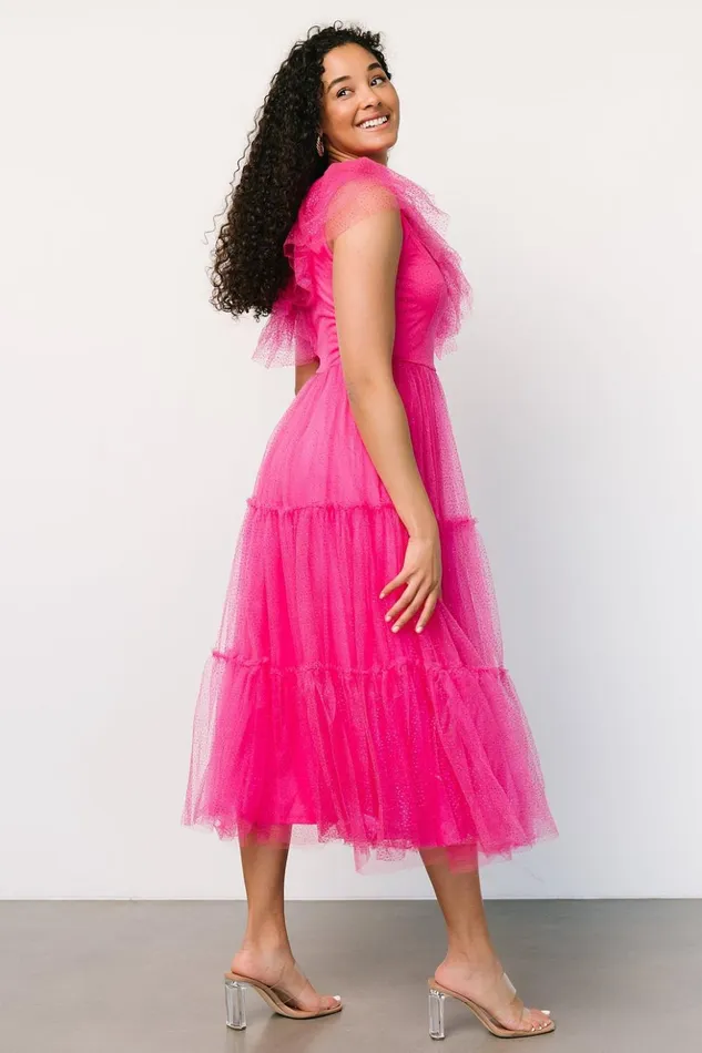 Baltic Born Embellished and Sequined Anessa Tulle Dress Fuchsia 8211 Women Baltic Born Embellished and Sequined Anessa Tulle Dress Fuchsia 8211 Women