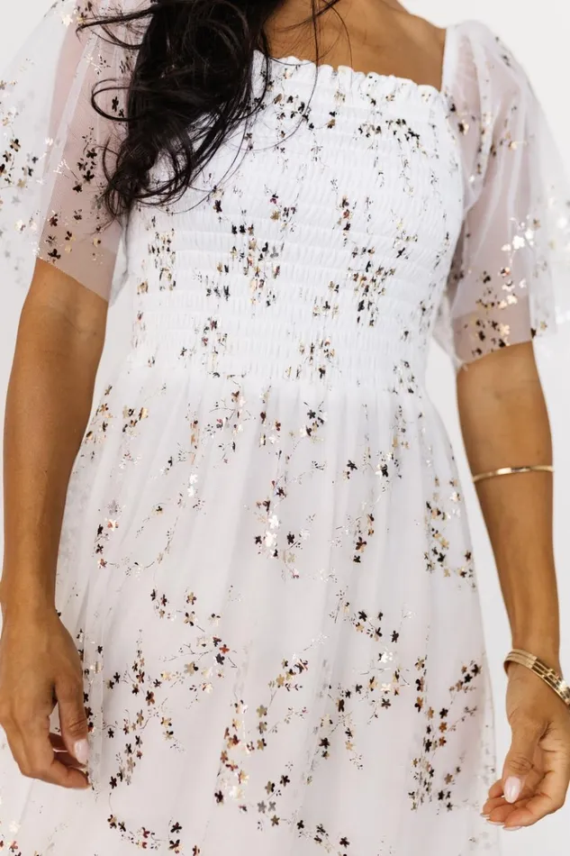 Baltic Born Embellished and Sequined Cassandra Tulle Maxi Dress Metallic White 8211 Women Baltic Born Embellished and Sequined Cassandra Tulle Maxi Dress Metallic White 8211 Women