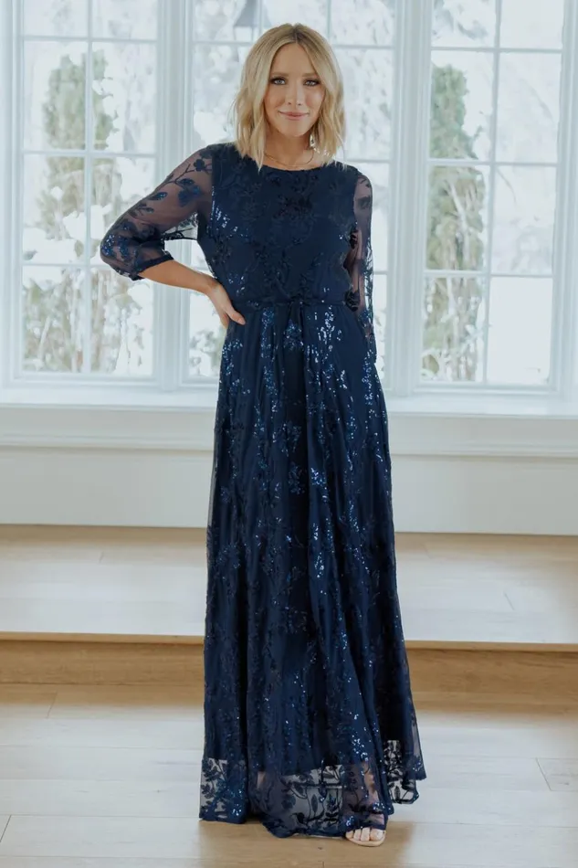 Baltic Born Embellished and Sequined Destiny Sequin Maxi Dress Navy 8211 Women Baltic Born Embellished and Sequined Destiny Sequin Maxi Dress Navy 8211 Women