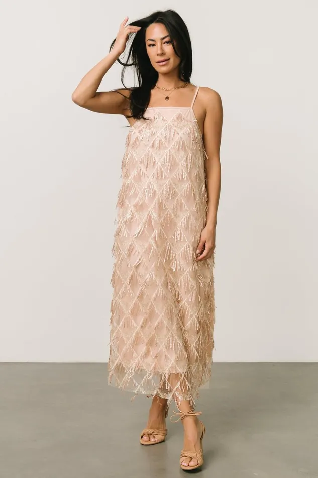 Baltic Born Embellished and Sequined Sidney Sequin Dress Gold 8211 Women