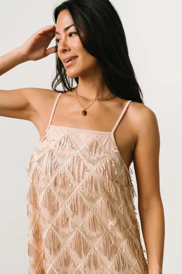 Baltic Born Embellished and Sequined Sidney Sequin Dress Gold 8211 Women Baltic Born Embellished and Sequined Sidney Sequin Dress Gold 8211 Women