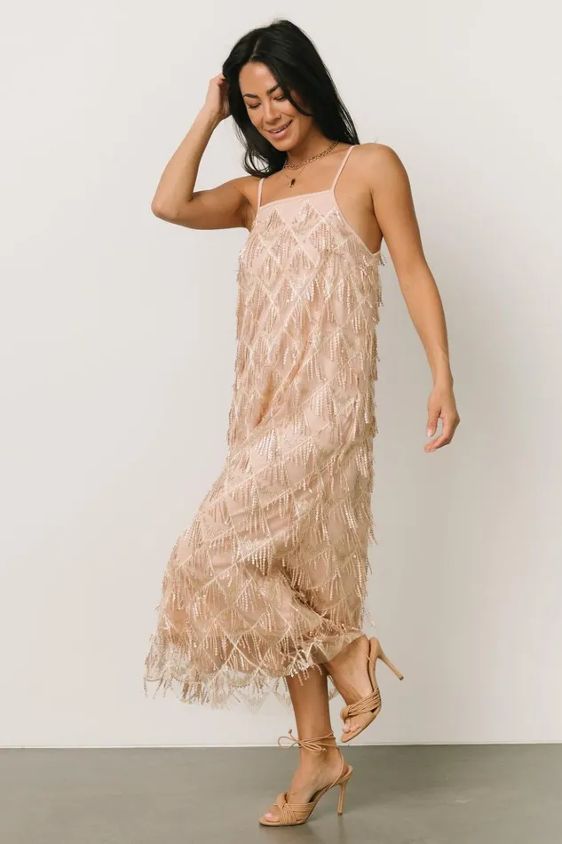 Baltic Born Embellished and Sequined Sidney Sequin Dress Gold 8211 Women Baltic Born Embellished and Sequined Sidney Sequin Dress Gold 8211 Women