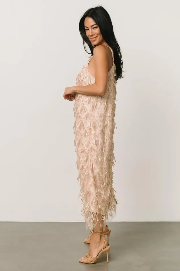 Baltic Born Embellished and Sequined Sidney Sequin Dress Gold 8211 Women Baltic Born Embellished and Sequined Sidney Sequin Dress Gold 8211 Women