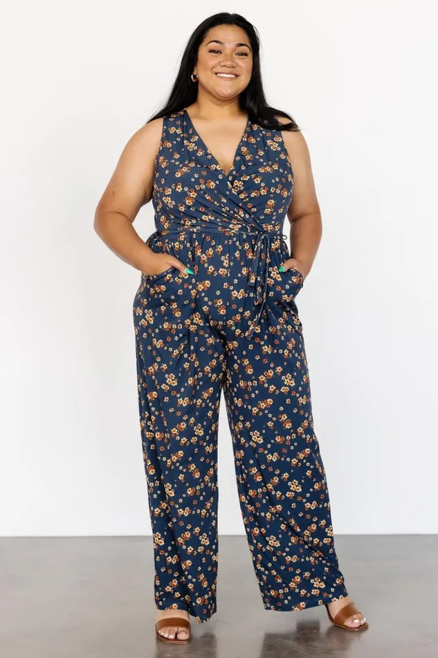 Baltic Born Jumpsuits and Rompers Ashlyn Jumpsuit Navy Floral 8211 Women Baltic Born Jumpsuits and Rompers Ashlyn Jumpsuit Navy Floral 8211 Women
