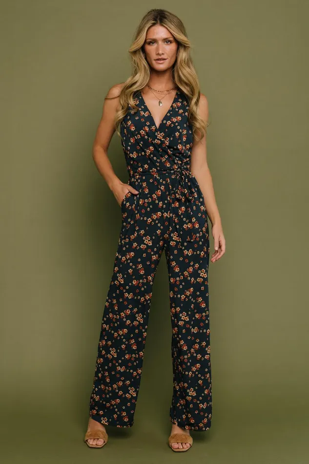 Baltic Born Jumpsuits and Rompers Ashlyn Jumpsuit Navy Floral 8211 Women Baltic Born Jumpsuits and Rompers Ashlyn Jumpsuit Navy Floral 8211 Women