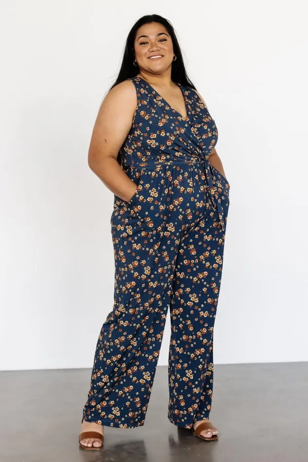 Baltic Born Jumpsuits and Rompers Ashlyn Jumpsuit Navy Floral 8211 Women Baltic Born Jumpsuits and Rompers Ashlyn Jumpsuit Navy Floral 8211 Women