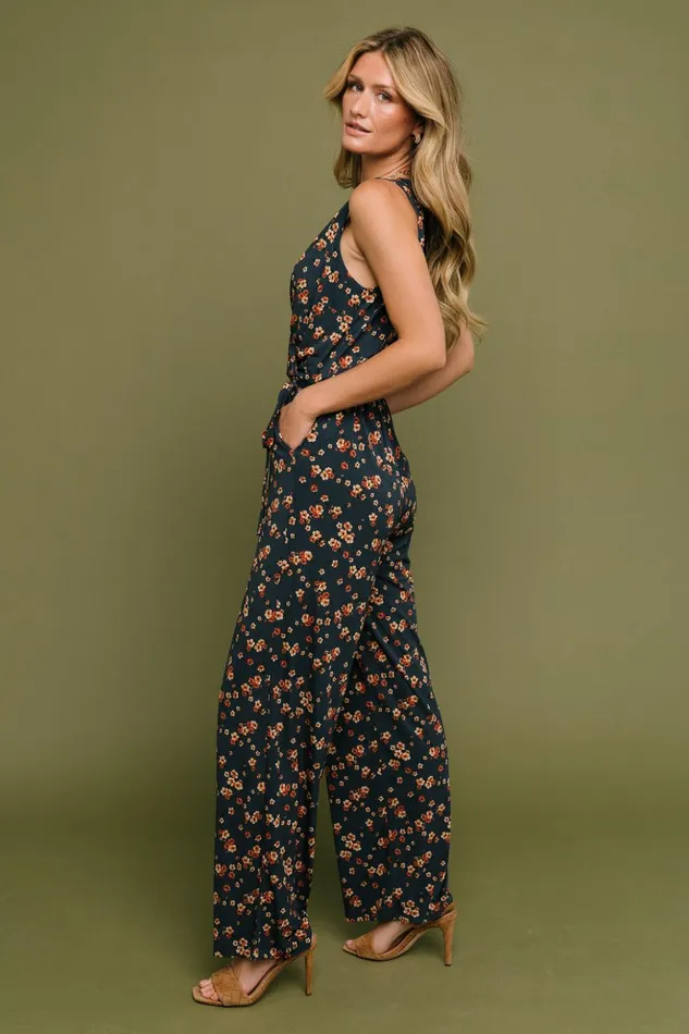 Baltic Born Jumpsuits and Rompers Ashlyn Jumpsuit Navy Floral 8211 Women Baltic Born Jumpsuits and Rompers Ashlyn Jumpsuit Navy Floral 8211 Women