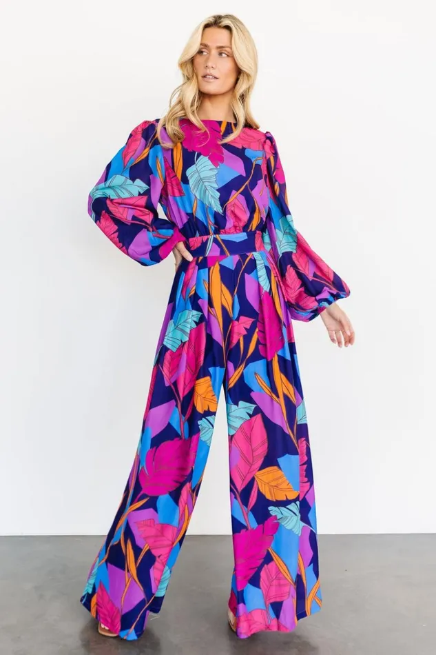 Baltic Born Jumpsuits and Rompers Bacalar Wide Leg Jumpsuit Multi 8211 Women