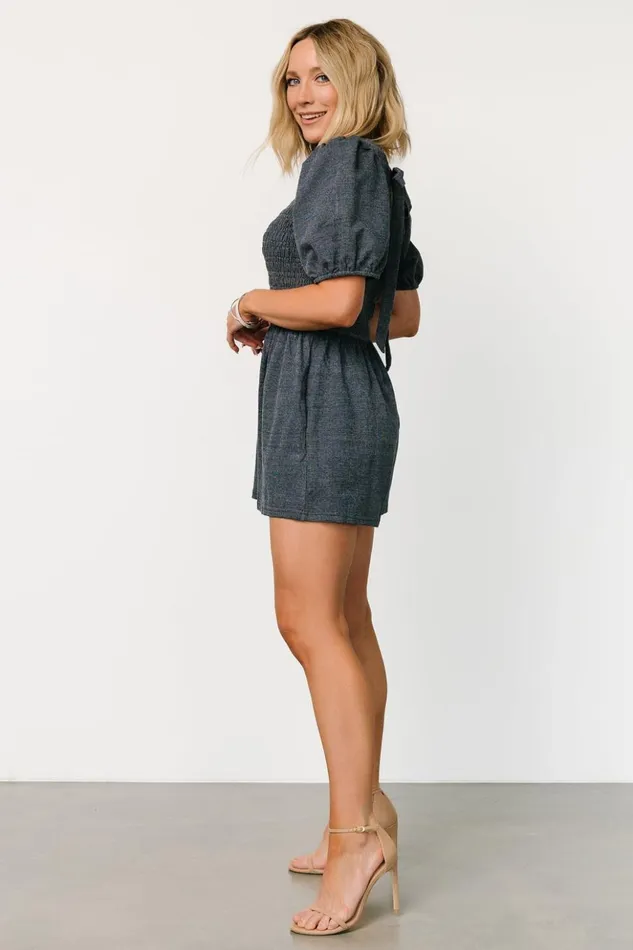 Baltic Born Jumpsuits and Rompers Beaumont Romper Dark Heather Blue 8211 Women Baltic Born Jumpsuits and Rompers Beaumont Romper Dark Heather Blue 8211 Women