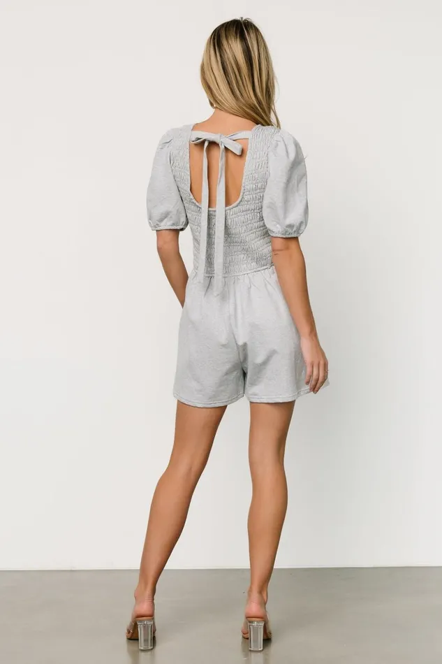Baltic Born Jumpsuits and Rompers Beaumont Romper Heather Gray 8211 Women Baltic Born Jumpsuits and Rompers Beaumont Romper Heather Gray 8211 Women