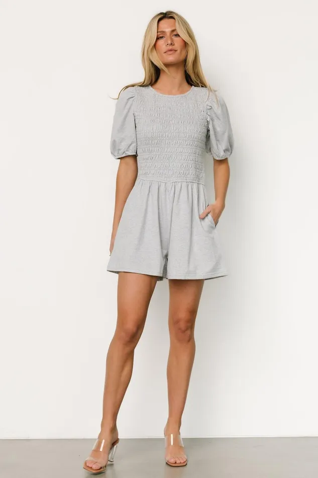 Baltic Born Jumpsuits and Rompers Beaumont Romper Heather Gray 8211 Women Baltic Born Jumpsuits and Rompers Beaumont Romper Heather Gray 8211 Women