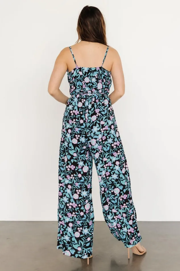 Baltic Born Jumpsuits and Rompers Brianna Tank Jumpsuit Black Multi 8211 Women
