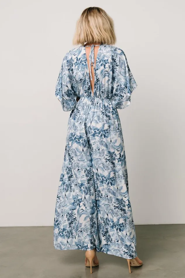 Baltic Born Jumpsuits and Rompers Byron Jumpsuit Blue Print 8211 Women Baltic Born Jumpsuits and Rompers Byron Jumpsuit Blue Print 8211 Women