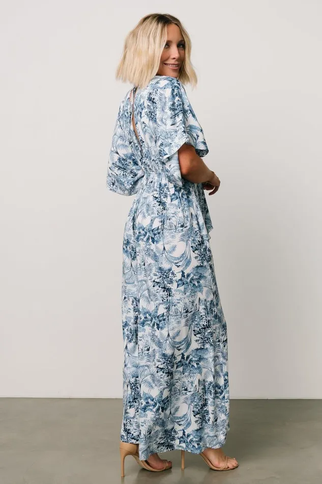 Baltic Born Jumpsuits and Rompers Byron Jumpsuit Blue Print 8211 Women Baltic Born Jumpsuits and Rompers Byron Jumpsuit Blue Print 8211 Women