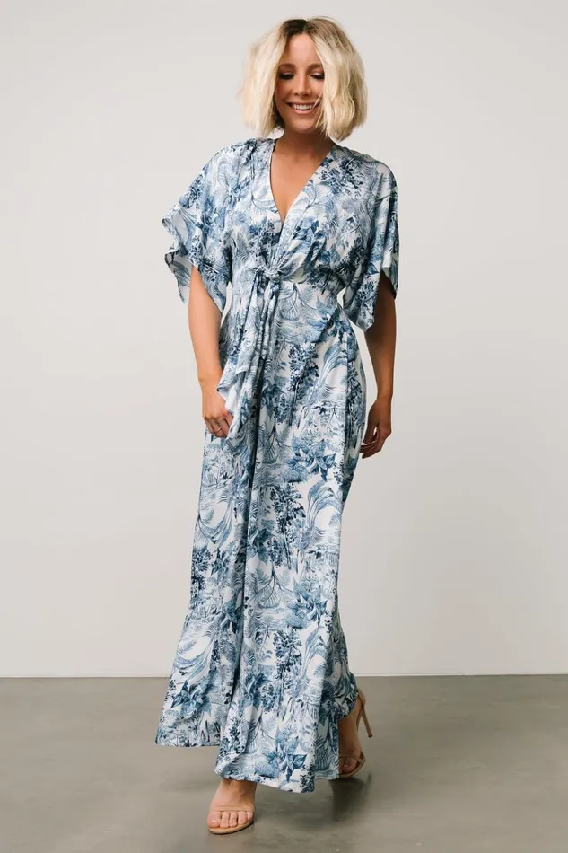 Baltic Born Jumpsuits and Rompers Byron Jumpsuit Blue Print 8211 Women Baltic Born Jumpsuits and Rompers Byron Jumpsuit Blue Print 8211 Women