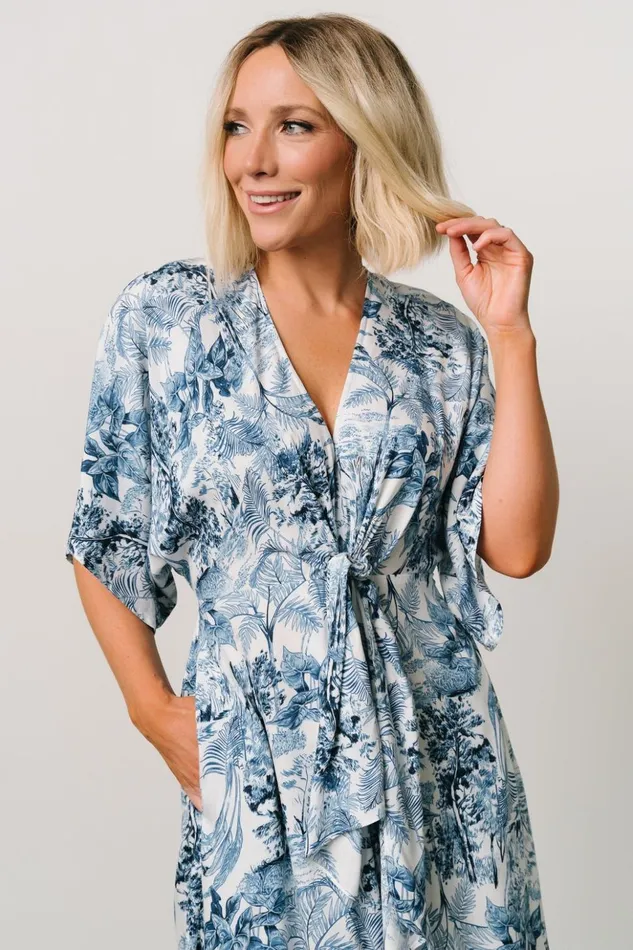 Baltic Born Jumpsuits and Rompers Byron Jumpsuit Blue Print 8211 Women Baltic Born Jumpsuits and Rompers Byron Jumpsuit Blue Print 8211 Women