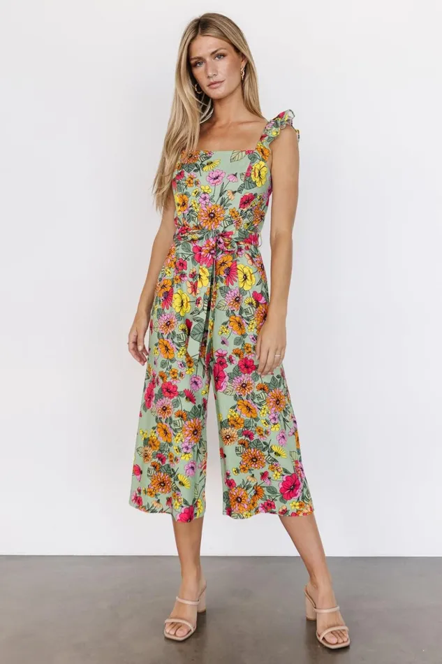 Baltic Born Jumpsuits and Rompers Gemma Jumpsuit Sage Multi 8211 Women