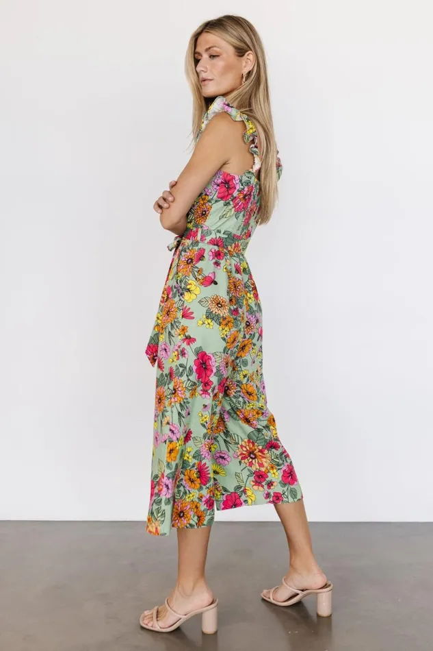 Baltic Born Jumpsuits and Rompers Gemma Jumpsuit Sage Multi 8211 Women Baltic Born Jumpsuits and Rompers Gemma Jumpsuit Sage Multi 8211 Women