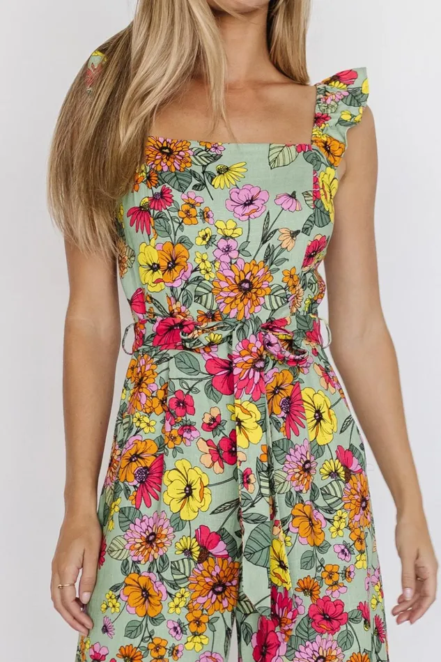 Baltic Born Jumpsuits and Rompers Gemma Jumpsuit Sage Multi 8211 Women Baltic Born Jumpsuits and Rompers Gemma Jumpsuit Sage Multi 8211 Women