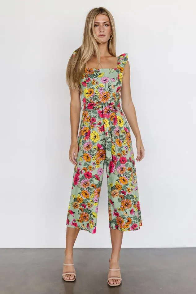 Baltic Born Jumpsuits and Rompers Gemma Jumpsuit Sage Multi 8211 Women Baltic Born Jumpsuits and Rompers Gemma Jumpsuit Sage Multi 8211 Women