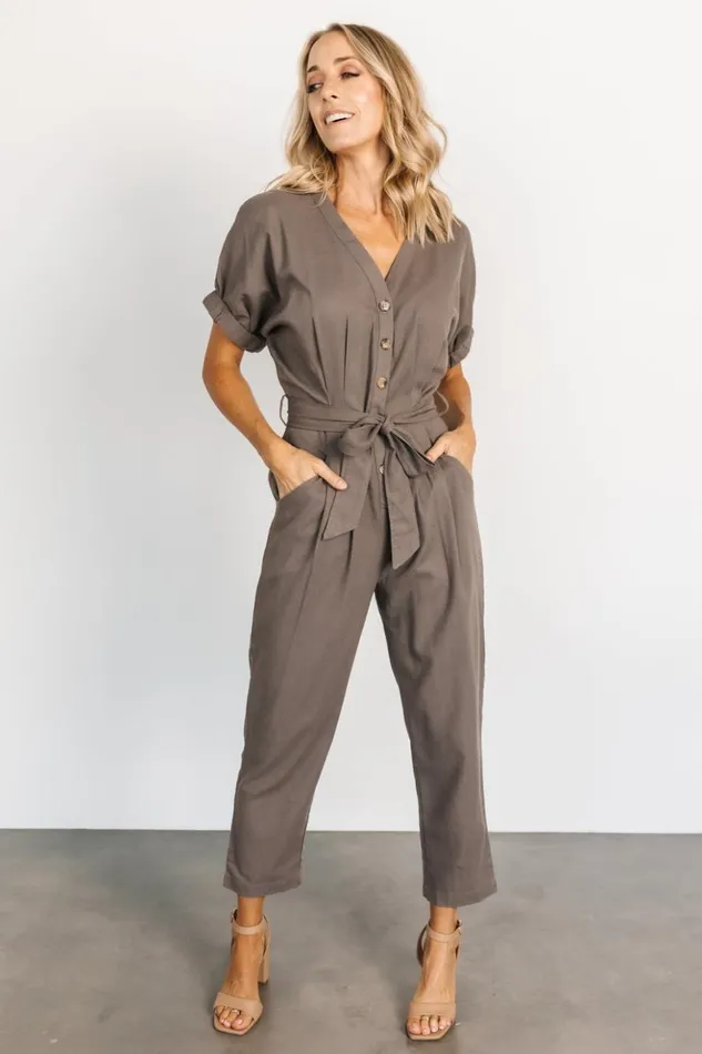 Baltic Born Jumpsuits and Rompers Heidi Jumpsuit Ash 8211 Women